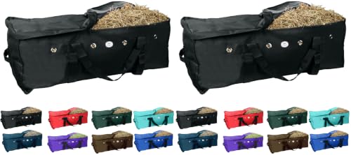 Majestic Ally 1200 D Nylon Fabric Heavy-Duty Hay Bale Storage Bag (Black, Large) (Pack of 2) - color: Black, size: Large (Pack of 2)