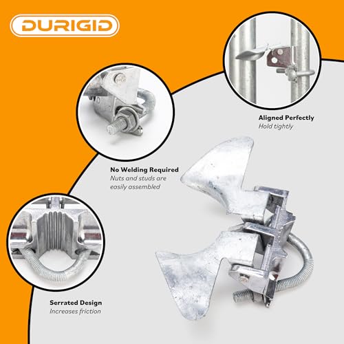 1-3/8" Gate Frames and 2-3/8" Gate Posts Chain Link Gate Latch, Heavy Duty Fence Gate Latch for Chain Link Fence, Galvanized Butterfly Latch with Padlock for Farm Fence, Metal Gates, 1 Pack