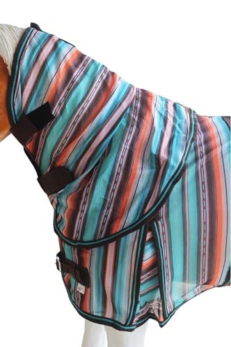 Challenger Miniature Weanling Donkey Pony Horse Foal Summer Fly Sheet Serape 51838 - color: Serape, size: 36 Inches