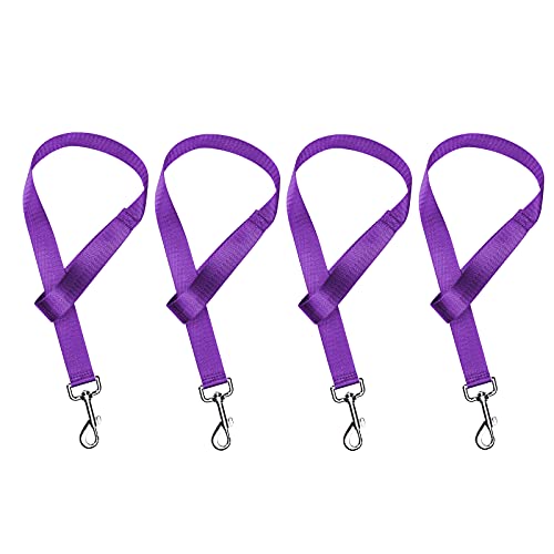 Harrison Howard 4PCS 22” Easily Packed Sturdy Nylon Bucket Straps for Hay Nets and Water Feeder Buckets-Purple - color: 4PCS Purple