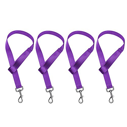 Harrison Howard 4PCS 22” Easily Packed Sturdy Nylon Bucket Straps for Hay Nets and Water Feeder Buckets-Purple - color: 4PCS Purple
