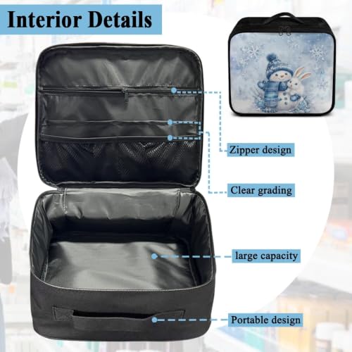 Christmas Snowman First Aid Bag Empty Travel Medicine Bags for Home Car Hiking Medical Supplies Storage Bag Portable - color: Christmas Snowman