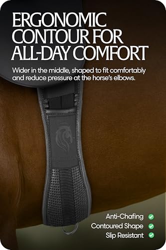 Equinavia Saga Non Slip Dressage Girth - Black - 24 in - size: 24 in
