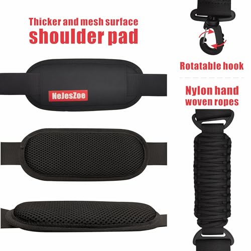 NeJesZoe Trimmer Strap Upgraded for Weed Shoulder Strap Easy Release Brush Cutter Harness Blower Strap Universal Compatible with EGO/Greenworks/DEWALT String Trimmers, Leaf Blower, Shrub Trimmer