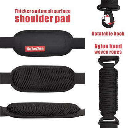 NeJesZoe Trimmer Strap Upgraded for Weed Shoulder Strap Easy Release Brush Cutter Harness Blower Strap Universal Compatible with EGO/Greenworks/DEWALT String Trimmers, Leaf Blower, Shrub Trimmer