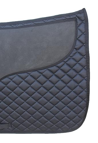 CHALLENGER Horse 23" x 20" English All-Purpose Contoured Quilted Trail Saddle Pad 72143 - color: 블랙.