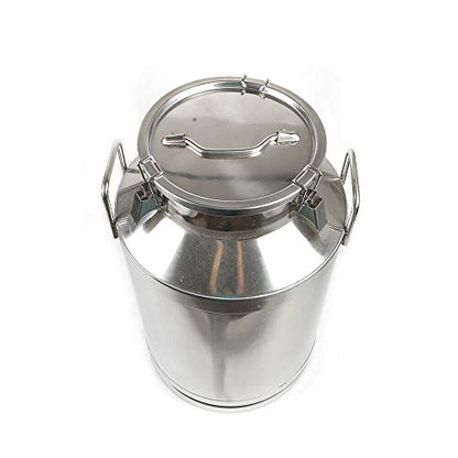Stainless Steel Milk Can Wine Pail Bucket Jug Keg Oil Barrel Tea 10-60L Option (60L) - size: 60L
