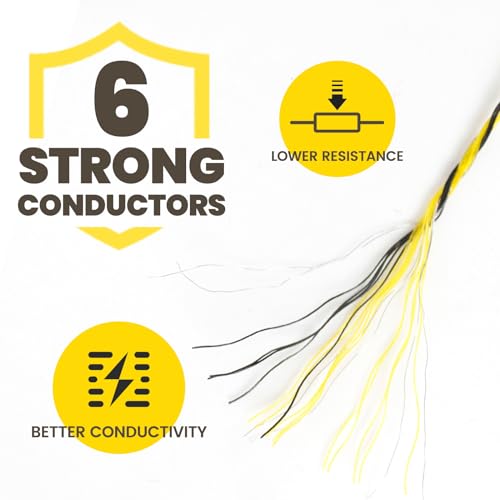 MERIANE Electric Fence Wire 1/8" 656 Feet/200 Meters for Livestock - size: 1/8" 656 Feet/200 Meters