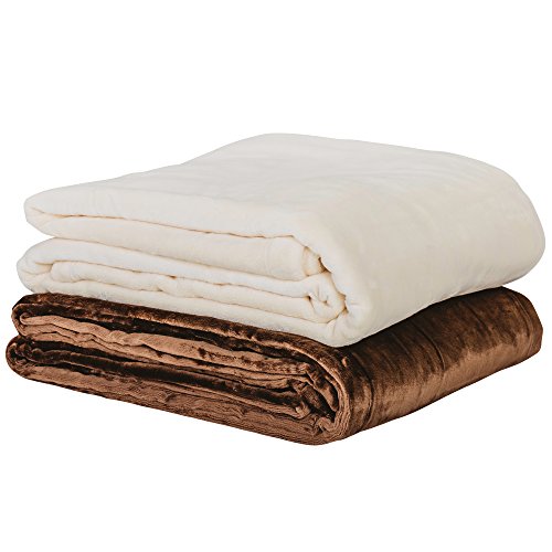 EARTHLITE Premium Fleece Blanket – Extra Soft Brushed Micro-Fleece, Reversible, Machine-Washable, Massage Table Blanket/Bed Blanket (60" x 90") - color: Espresso