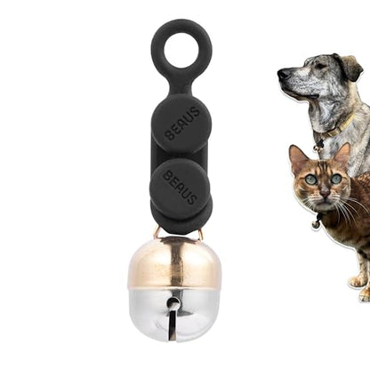 Beau's Bells V2 | Cat & Dog Collar Bells with New Quick Loop Easy Release Clip | Handmade Copper | Track Your Pet | Protect Wildlife - size: Medium
