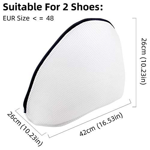GOGOODA Mesh Laundry Bags for Delicates Durable Protective Wash Bags - size: 2 Shoe wash Bags(10.23 * 16.53in)