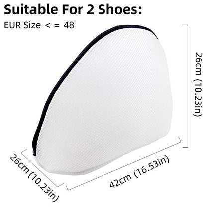 GOGOODA Mesh Laundry Bags for Delicates Durable Protective Wash Bags - size: 2 Shoe wash Bags(10.23 * 16.53in)