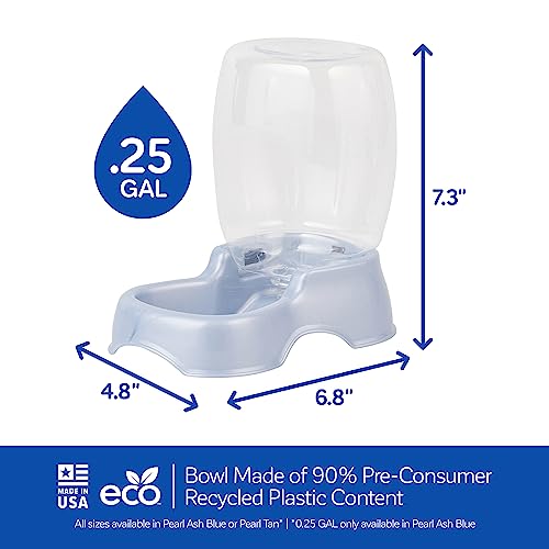 Petmate Pet Cafe Water Dispenser, XS, 0.25 GAL, Pearl Ash Blue, 7.3in - color: Pearl Ash Blue, size: 0.25 GAL