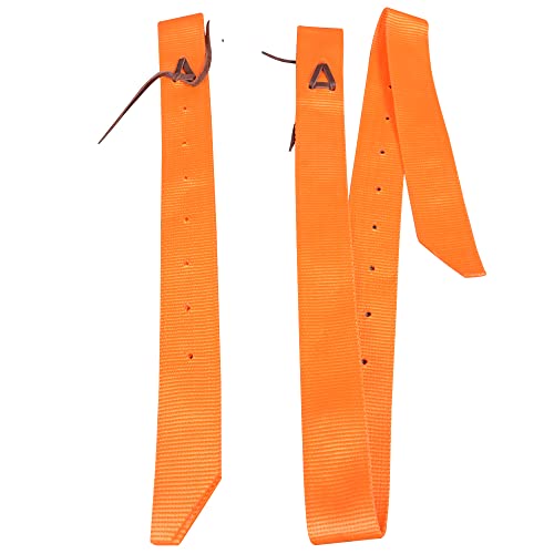 HILASON Nylon Cinch Tie Strap Off Billet Set, 36 Inch - color: Orange