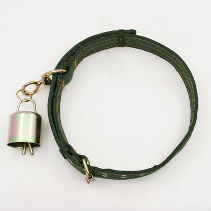 51.2 Inch Heavy Duty Adjustable Cow Collar with Anti-Lost Cow Bell - size: 51.2 Inch