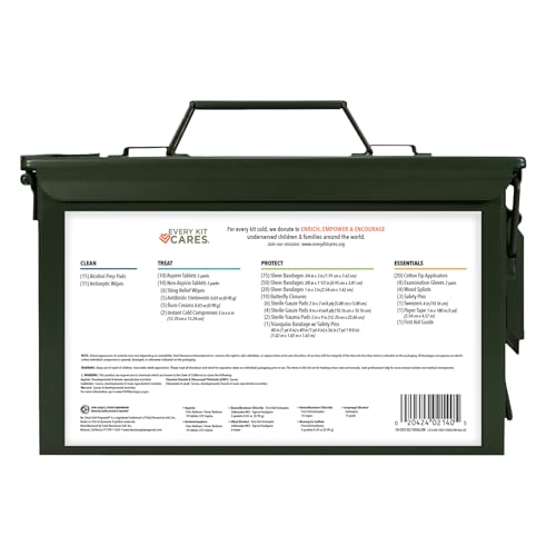Be Smart Get Prepared Medi+Can First Aid 270 Pc Utility Metal Can Tactical