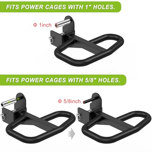 SELEWARE Dip Bar Attachment for Power Rack, 2 x 2 Tube, Multi Grip Handle - color: Multi Grip Dip Bar Attachment for 1" or 5/8" Hole of 3x3 inch Rack