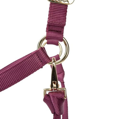 Shires ARMA Adjustable Nylon Halter - color: Burgundy, size: Cob