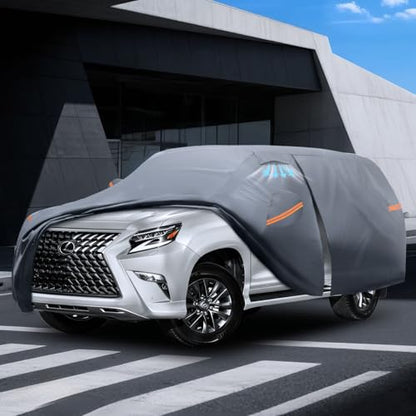 Waterproof Lexus GX GX460/GX470/550(2013-2026) Car Cover with Breathable Vents, [Upgrade] Premium Covers with Cotton Liner and Zipper Door,Sun Rain Snow Dust Uv Protection.(Gift with Towel) - color: Lexus, size: Custom Fit Lexus GX+Towel+Bag