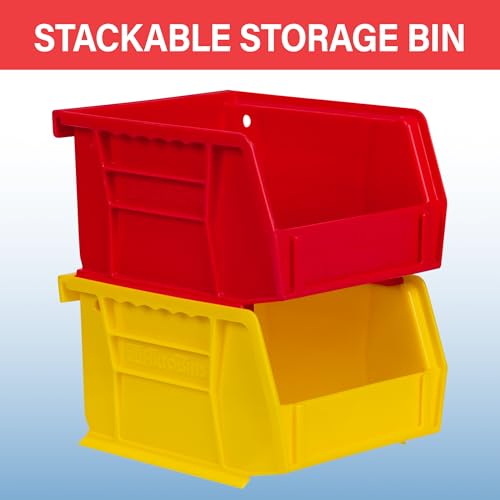 Akro-Mils 30210 AkroBins Plastic Storage Bins, 5"x4"x3", Green, 24-Pack - color: Green