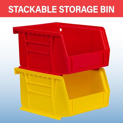 Akro-Mils 30210 AkroBins Plastic Storage Bins, 5"x4"x3", Green, 24-Pack - color: Green