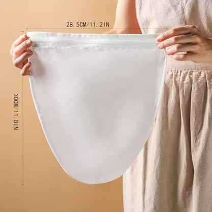 FATCAT Fine Mesh Cheese Cloth, Fine Mesh Strainer Bags, Nut Milk Bag, Cheesecloth for Straining (M-Size*5/ Excluding Bracket) - color: Strainer Bag*5, size: M