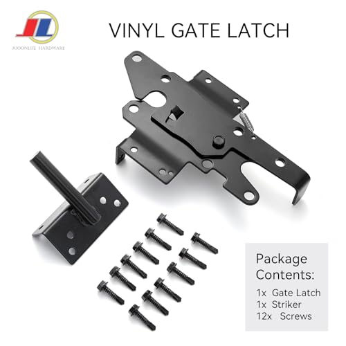 Self-Locking Gate Latch, Gravity Fence Latch, 1 Pack - size: Vinyl Fence