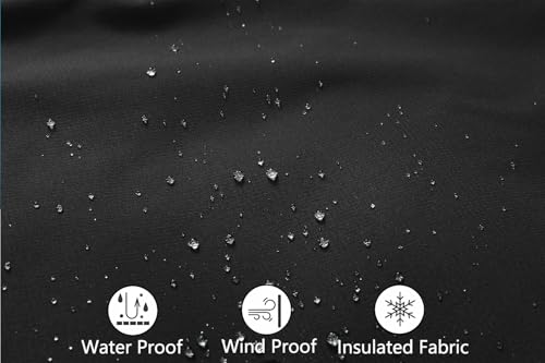 MOERDENG Women's Ski Jacket Waterproof Warm Winter Coat - color: Black, size: Small