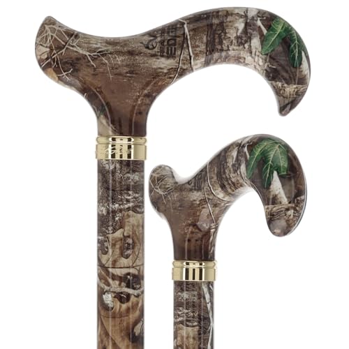 Royal RC Canes Walking Sticks for Men and Women - Stylish Designer Fashionable Adjustable Derby Canes - Lightweight Aluminum Cool Walking Sticks with HD Patterns - color: Brown (Multicolor)