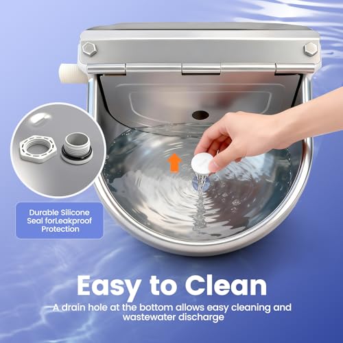 Automatic Dog Water Bowl Dispenser Outdoor, Wall Mountable