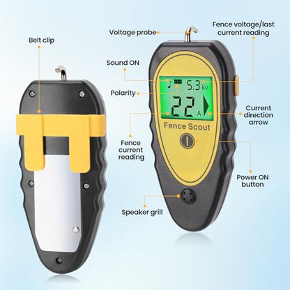 Digital Electric Fence Tester 19.9KV with Fault Finder