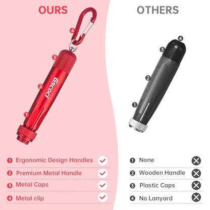 Aluminum Lumber Crayon Holder, 1/2 in Crayons, Red 2 Pack - color: Red-2