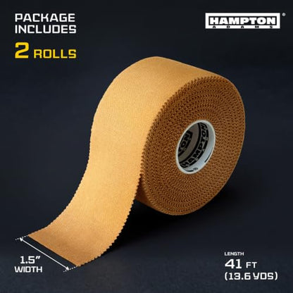 Hampton Adams Rigid Strapping Tape, Extra Sticky Athletic Tape, Beige - color: Beige (Strapping Tape)