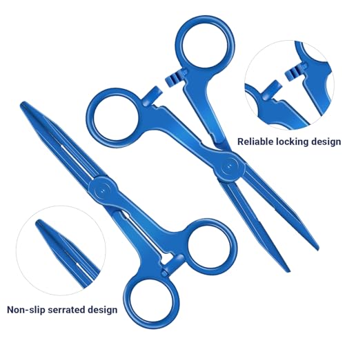Puppy Kitten Whelping Kit, Newborn Dogs Cats Pet Whelping Kit with 6P Record Keeping Charts, 15P Pet ID Collars, 1P Aspirator Bulb, 15P Umbilical Cord Clip, 1P Hemostatic Forcep