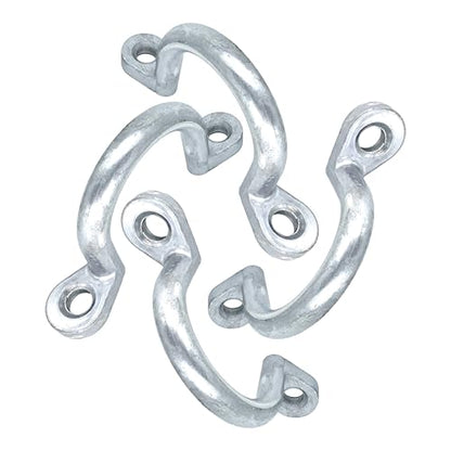2in Bolt-On Trailer Tie Loop Ring Replacement 4Pcs | Aluminum Tie Down Ring, 2in ID, Bolt-On Lashing Rope Loop, for Horse Trailer, 4Pcs