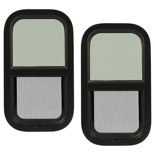 KUAFU 2PACK 12" W x 22" H RV Window Replacement Trailer Camper Cargo - size: 2Pcs