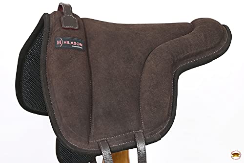 HILASON Horse Bareback Saddle Pad Brown 24 X 36 in