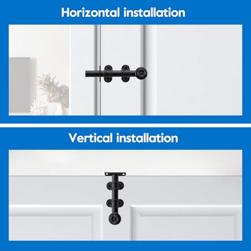 HOME MASTER HARDWARE 6 Inch Dutch Door Bolt and Latch, 1 Pack Oil Rubbed Bronze Slide Bolt Lock for Interior Dutch Doors, Barn Doors, Wooden Fence, Patio Doors