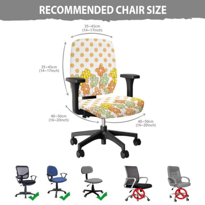 Happie Flowers Chair Covers Thick Seat Covers for Chairs - color: Happie Flowers