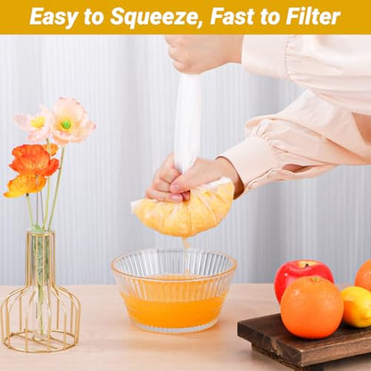 Cheesecloth Bags for Straining, 3 Pack, Reusable Fine Mesh Nylon Cheese Cloth Bag with Drawstring for Straining Nut Milk, Juice, Yogurt, Coffee, 100 Mesh (9.45x14.17"/11.81x17.72"/17.72x23.62") - size: Combo - 9.45x14.17"/11.81x17.72"/17.72x23.62"