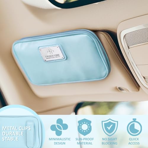 EVERLIT CARE Car First Aid Kit with Emergency Supplies Survival Gear Including Window Breaker Disposable Urine Bag Mountable Survival Kit for Family Travel in Car (Cyan) - color: Cyan