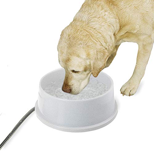 K&H Heated Water Bowl, Thermal-Bowl for Cats & Dogs, Safety Listed, 25W - size: 192 Ounces