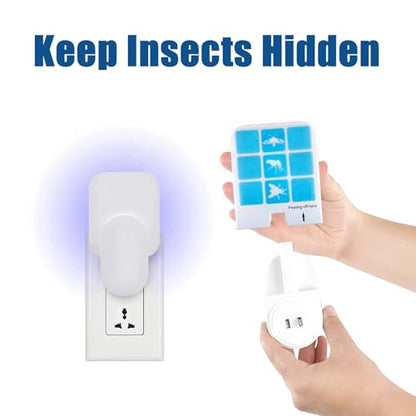 20 Pcs Refill Glue Cards Compatible with Safer Home SH502, SH503 Indoor Fly DT3005W Plug-in Bug Light for Flies, Fruit Flies, Moths, Gnats, and Other Flying Insects