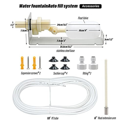Water Fountain Auto Fill System Automatic Fountain Filler