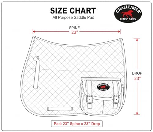 Horse Quilted English All-Purpose Trail Saddle Pad Ombre w/ Pockets 72147