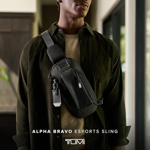 TUMI Alpha Bravo Esports Pro Sling Bag, 12.0" X 5.8" X 2.5", Black - color: Black