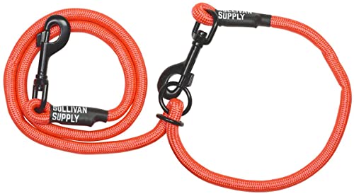Nylon Goat Neck Tie with Snap Lead - color: Black (Blackout)