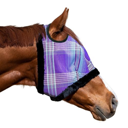 Kensington Protective Products Horse Fly MASK with Fleece Trim, Lavender Mint, Large - color: 2017 - Lavender Mint