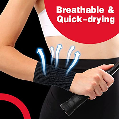 AZEN 20 Pack Self Adhesive Bandage Wrap Black, Black Athletic Tape, Vet Wrap, Tattoo Grip Tape Wrap, Ankle Tape, Cohesive Bandage Wrap - color: Black
