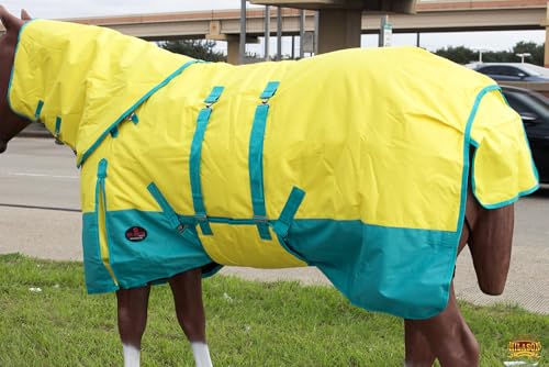 HILASON 1200D Winter Waterproof Turnout Horse Blanket Belly Wrap Neck Cover - size: 72 In
